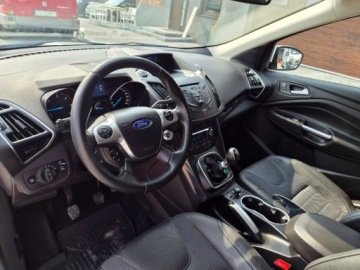 Ford Kuga II SUV 2.0 Duratorq TDCi 163KM 2013 Ford Kuga Sliczna biala Titanium 2.0 TDCI 163KM Naped 4x4 200tys km orygin, zdjęcie 14