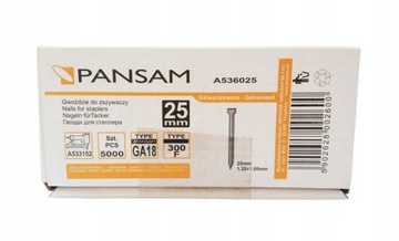Гвозди DEDRA PANSAM GA18 тип 300 25мм 5000 шт. A536025