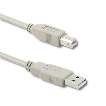 Qoltec Kabel przewód USB 2.0 do drukarki skanera A męski B męski 3m 480mbps