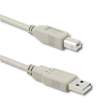 Qoltec Cable USB 2.0 кабель для сканера-принтера A штекер B штекер 3 м 480 Мбит/с