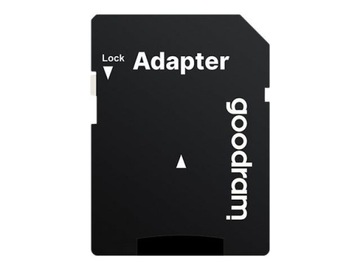 Карта памяти GOODRAM Micro SDXC 128 ГБ, класс 10 UHS-I + адаптер