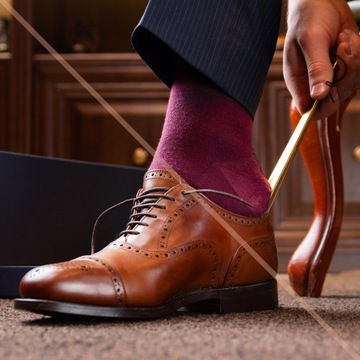 Рожок для обуви MEGA длинный 67 см МЕТАЛЛ с подвеской