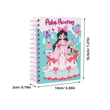 НАБОР ДЛЯ ДЕТЕЙ РАСКРАСКИ POKE ART ПЛАТЬЕ ПРИНЦЕССЫ ИГРУШКА