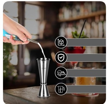 ПРОФЕССИОНАЛЬНЫЙ БАРМЕННЫЙ НАБОР ДЛЯ ШЕЙКЕРА НАПИТКОВ 6 ЭЛЕМЕНТОВ + БЕСПЛАТНО