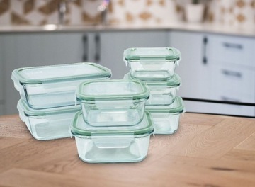 НАБОР СТЕКЛЯННЫХ ПИЩЕВЫХ КОНТЕЙНЕРОВ 7X CLASSBACH C