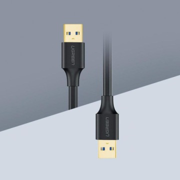 ЗЕЛЕНЫЙ КАБЕЛЬ USB - КАБЕЛЬ USB 3.0 ДЛИНОЙ 1 м. ПЕРЕДАЧА ДАННЫХ ДО 5 Гбит/с.