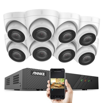 ANNKE System bezpieczeństwa 5MP z kamerami ONVIF