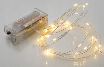 ПРОВОДНЫЕ ЛАМПЫ 20 СВЕТОДИОДНЫХ БАТАРЕЕК ТЕПЛЫЙ БЕЛЫЙ СВЕТ