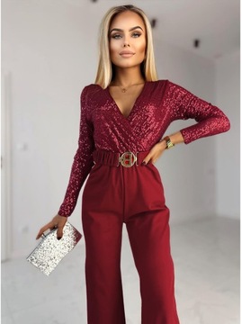 Элегантный блестящий ЖЕНСКИЙ КОСТЮМ, свадебный с пайетками ALEXIA