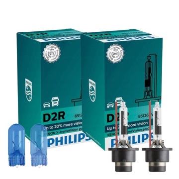 Żarniki D2R PHILIPS Xenon X-tremeVision 4800K +W5W