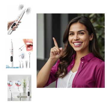 УЛЬТРАЗВУКОВОЙ СТОМАТОЛОГИЧЕСКИЙ СКАЛЕНЕР ДЛЯ ЗУБОВ МОЩНОЕ УДАЛЕНИЕ НАКИПИ + НАБОР