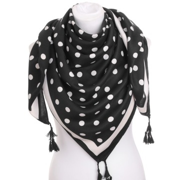 CHUSTA DAMSKA SZAL SZALIK DAMSKI DOTTY DREAM BLACK