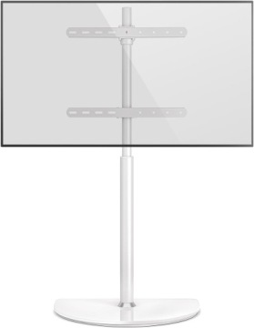 STOJAK PODSTAWA POD TELEWIZOR BIAŁA METALOWA 32-65 40 KG 400X400 SOLIDNY