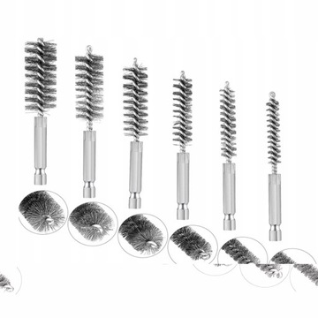 Щетка для чистки стальных труб, 6 шт.