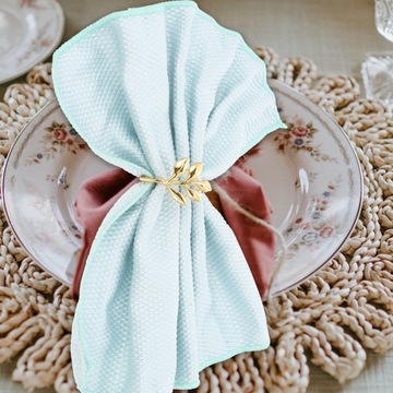 ЗОЛОТЫЕ УКРАШЕНИЯ СТОЛИКА ЛИСТЬЯ ПОДНОСКИ ДЛЯ САЛФЕТОК СТОЛОВАЯ