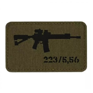 AR-15 223/5.56 Laser Cut Ranger Green/Black M-Tac эмблема патч