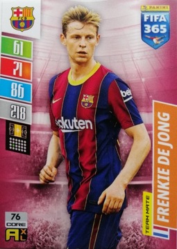 FIFA 365 2022 TEAM MATE BARCELONA 76 DE JONG