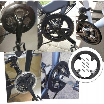 Защита велосипедного диска 2x42~44T с винтами для