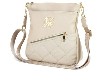 СУМКА НА РЕМЕНЬ LAURA BIAGGI A5 БЕЖЕВАЯ С РЕМЕНЕМ С ЛОГОТИПОМ