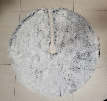 Коврик «Ёлка», коврик 90 см, меховой ковер