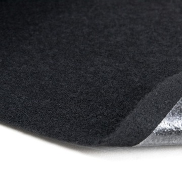 StP Ковер самоклеящийся Черный рулонный ковролин обивочный материал