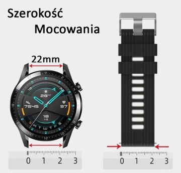 PASEK OPASKA 22mm UNIWERSALNY do ZEGARKA SMARTWATCH SAMSUNG HUAWEI XIAOMI