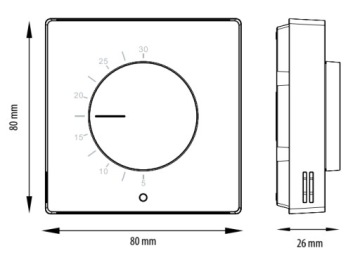 Регулятор температуры ENGO ESIMPLE230B ЧЕРНЫЙ kc723
