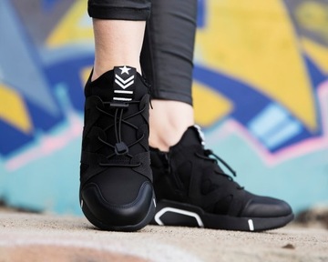 Botki buty Sneakersy adidasy na koturnie obuwie