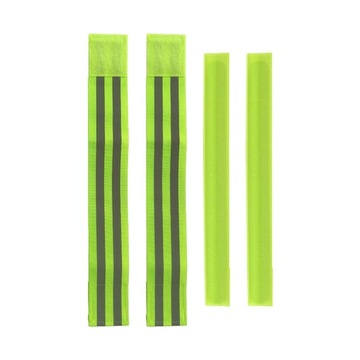 Reflective Bands Elasticated Armband 35cm Green