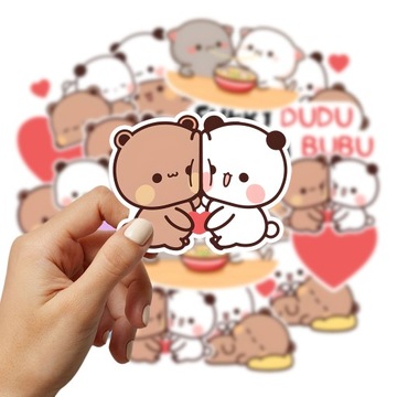 Naklejki Stickery DO ZESZYTU BUBU LOVES DUDU 24x20