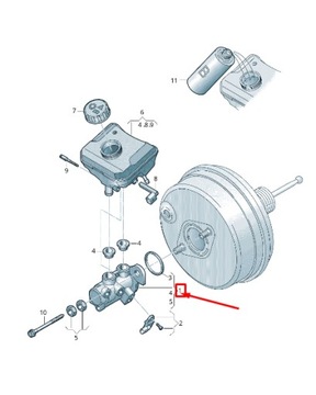 AUDI Q5 FY BRAKE MASTER VÁLEC 80A611021B
