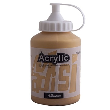 Farba akrylowa - Madisi - Gold PALE, 500 ml złota nr 129