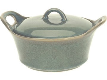 Naczynie ŻAROODPORNE do zapiekania 350 ml Z POKRYWKĄ - OLIWKOWE