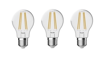ŻARÓWKA LED 7W E27 YKA60F5-CL-7W 220 - 240 V FILAMENT CIEPŁY BIAŁY 3 SZT