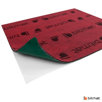 Звукоизоляционный коврик, самоклеящиеся пенопластовые гранулы с бутиловым нетканым материалом битмат.