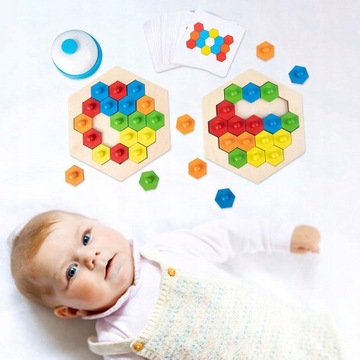 Пазл Pattern Blocks Головоломка из 30 карточек