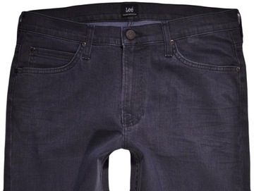 LEE spodnie GREY slim navy RIDER _ W30 L32