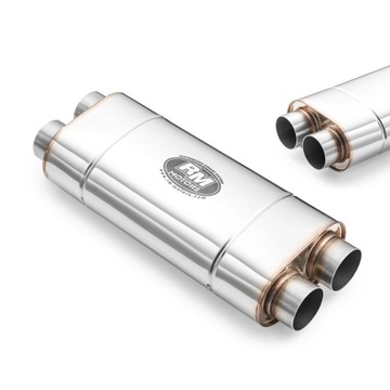 Эллиптический глушитель EM006 300 мм 63,5 мм