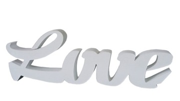 love napis litery 3D łączone