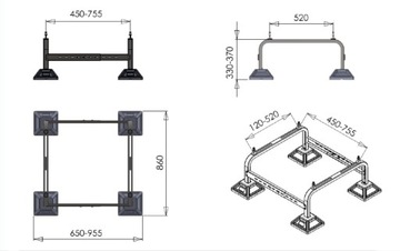 Wspornik podstawa pompy ciepła FRAME-FOOT