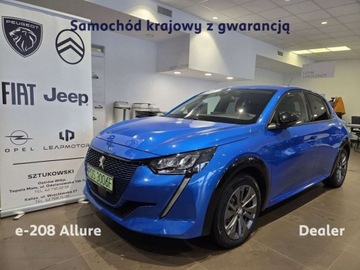 Peugeot 208 II e-208 Elektryczny 136KM 2022 Peugeot 208 e-208 Allure SalonPL Dealer Gwarancja Vat23 Elektryczny 136KM
