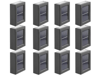 12x Lampka Elewacyjna LED SOLAR Czujnik Dzień/Noc
