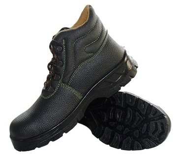 Buty robocze TRZEWIKI OCHRONNE COMFORT S1 SKÓRA BUFFALO Stalowy PODNOSEK