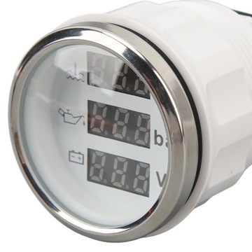 Температура воды, давление масла, вольтметр, 52 мм, 3 в 1, цифровой дисплей, мет.