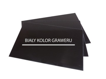 LAMINAT GRAWERSKI CZARNY -BIAŁY LASER CO2 30x60 cm