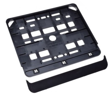 RAMKA TABLICY REJESTRACYJNEJ MOTOCYKLOWA CZARNA