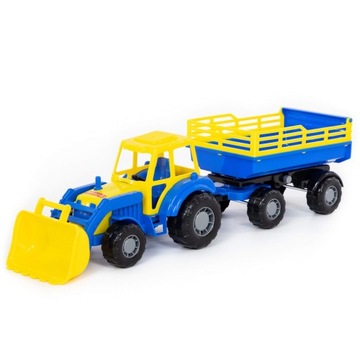 35288 Traktor MAJSTER z przyczepą i łyżką