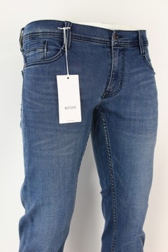 MUSTANG OREGON TAPERED SLIM SPODNIE JEANS _ W32 L34