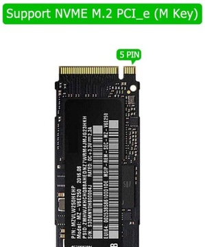 АДАПТЕР M.2 NVMe SSD на USB 3.1 3.0 M, ключ M, B+M
