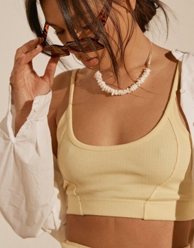 RE_STYLD ŻÓŁTY TOP RAMIĄCZKA 7UH XXJ__46